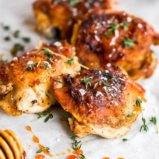 Hot Honey Chicken Thighs
