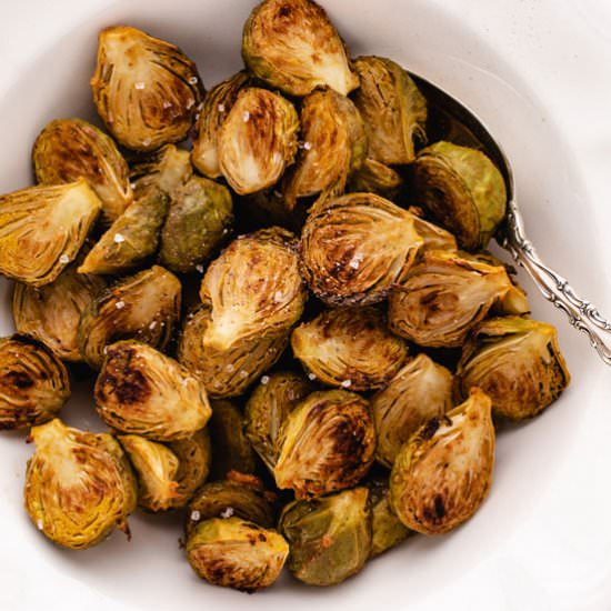 Mustard Glazed Brussels sprouts