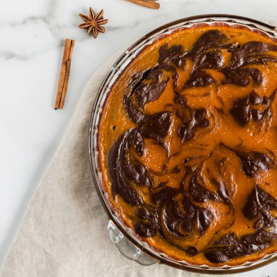 Chocolate Pumpkin Pie