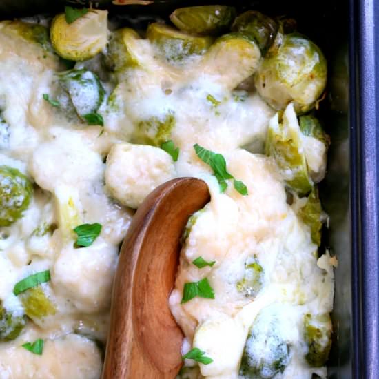 Brussels Sprouts Au Gratin