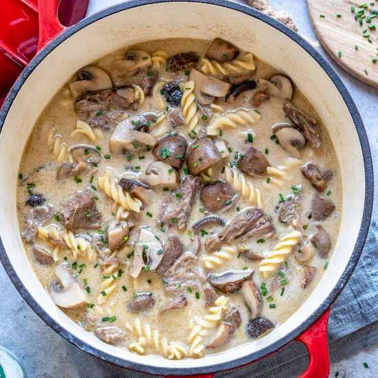 BEEF STROGANOFF SOUP