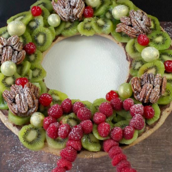 Edible Gingerbread Christmas Wreath