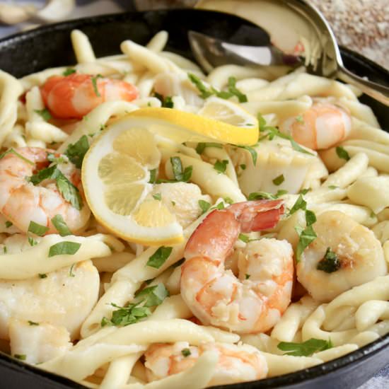Seafood pasta