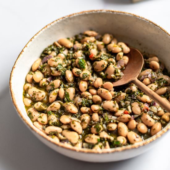 Butter Beans with Salsa Verde