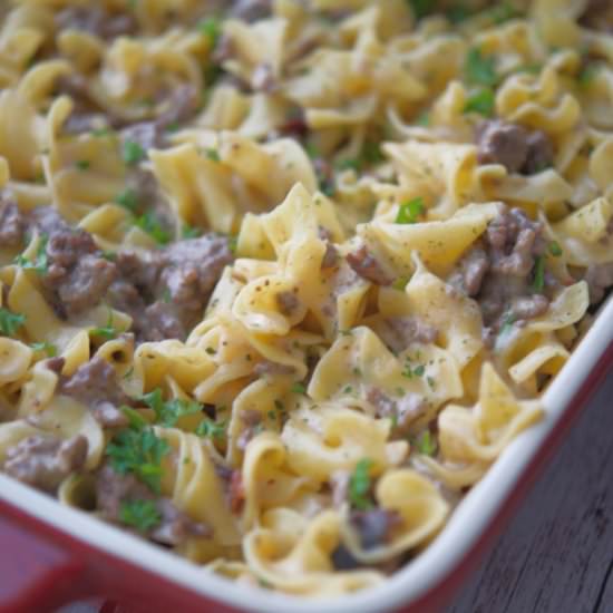 Bacon Cheeseburger Casserole