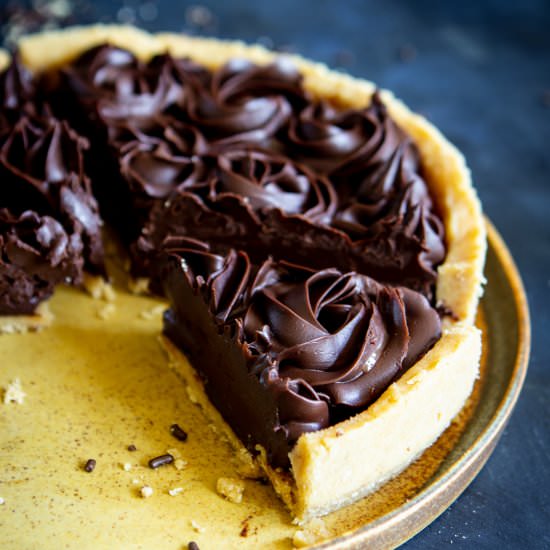 No Bake Chocolate Tart
