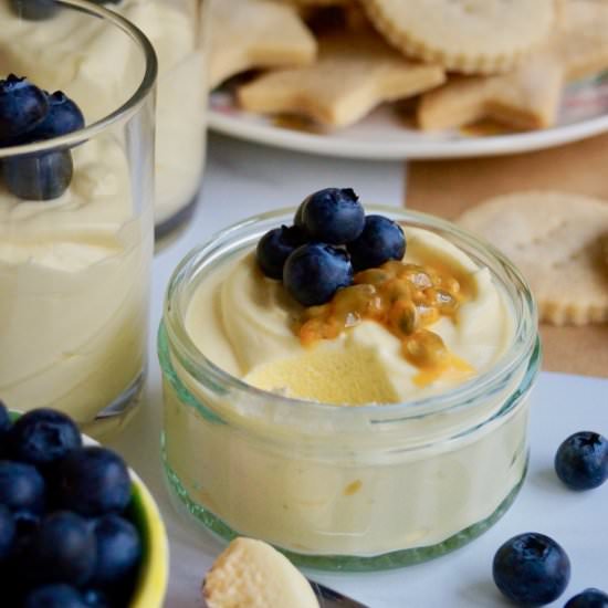 passionfruit lime cream pots