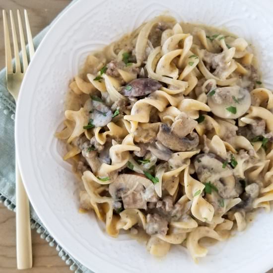 ground beef stroganoff