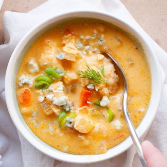Creamy Buffalo Chicken Soup