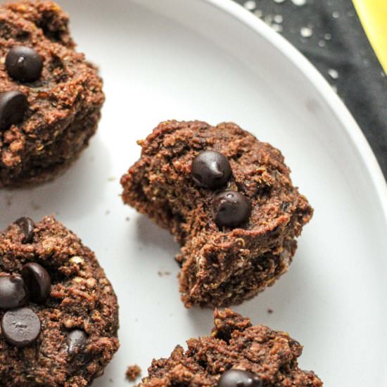 Chocolate Muffins w/Quinoa Flakes