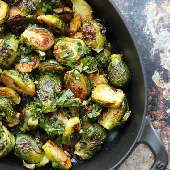 Brussels Sprouts w/Red Chimichurri
