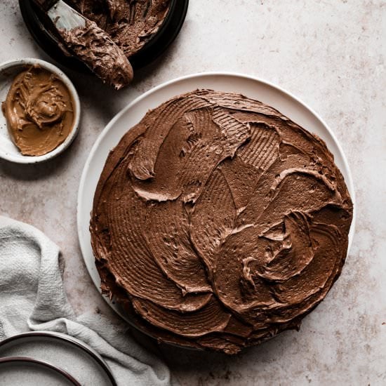GF Chocolate Peanut Butter Cake