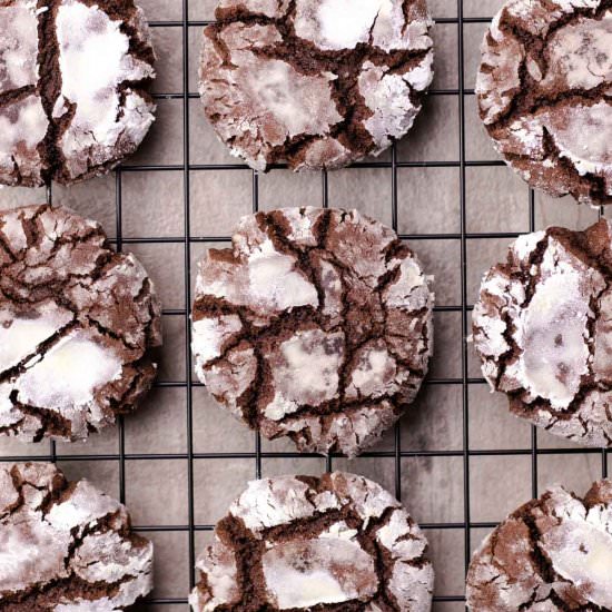 Chocolate Crinkle Cookies