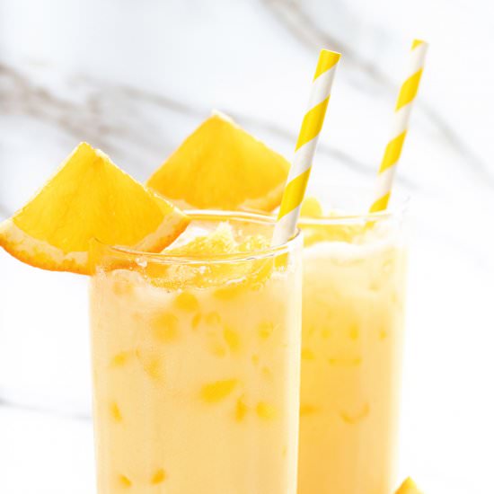 Healthy Milk And Orange Juice