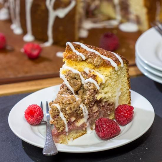 Raspberry Danish Coffee Cake