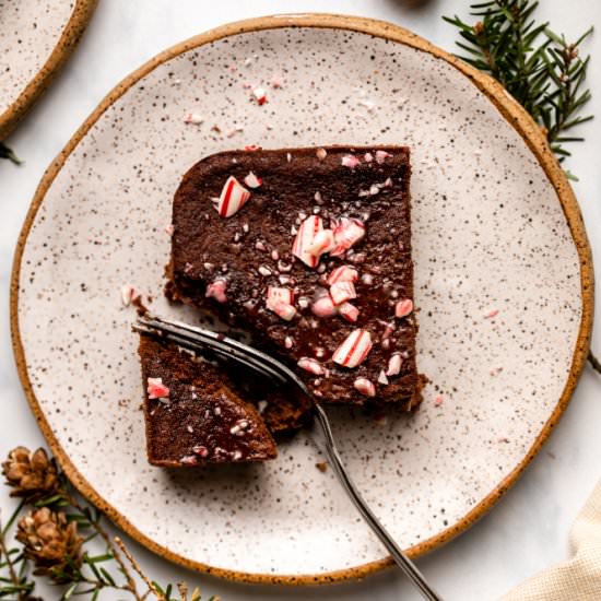 Candy Cane Brownies