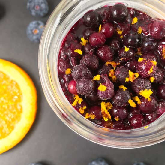 Overnight Oats with Frozen Fruit