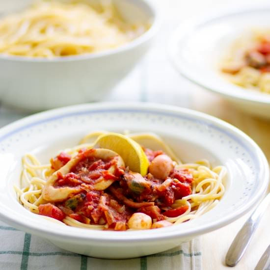 Seafood spaghetti