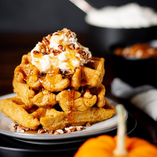 Gluten Free Pumpkin Waffles