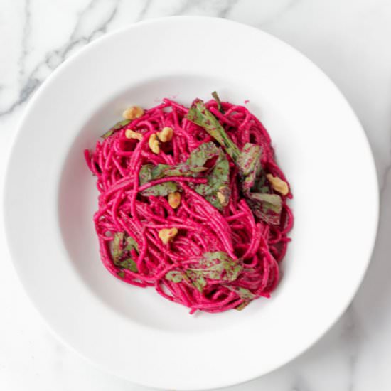 Pasta with Creamy Beet Sauce