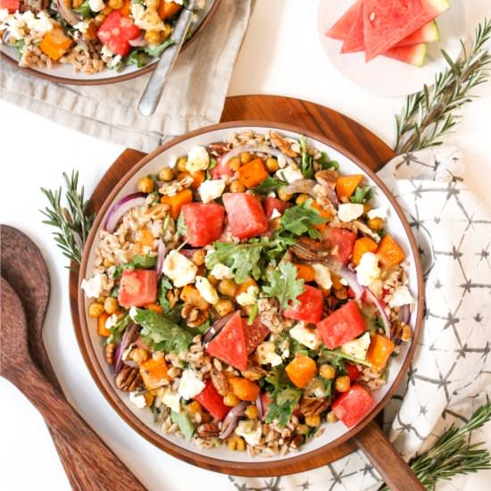 Fall Harvest Salad with Watermelon