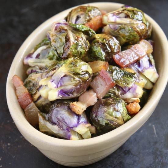 Roasted Brussels Sprouts & Pancetta