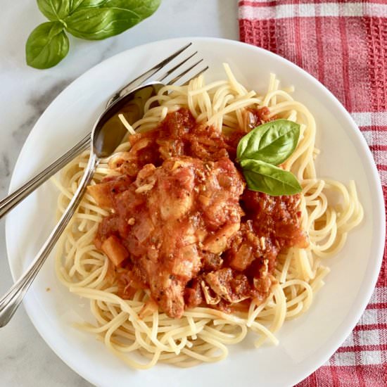 Slow Cooker Chicken Cacciatore