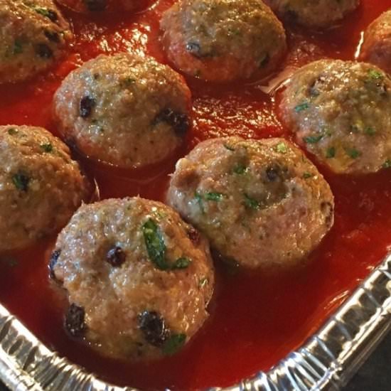 Sicilian Meatballs & Basil Marinara