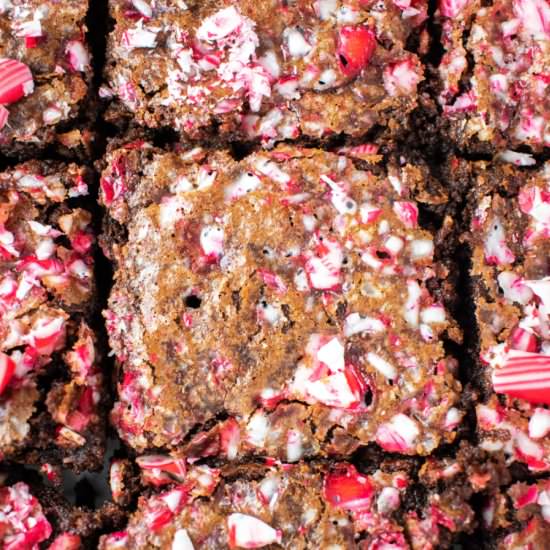 Candy Cane Brownies