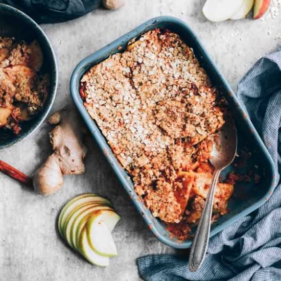 Sugar-Free Apple Oat Crumble