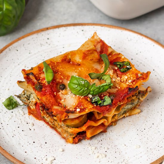 Vegan Puttanesca Lasagna
