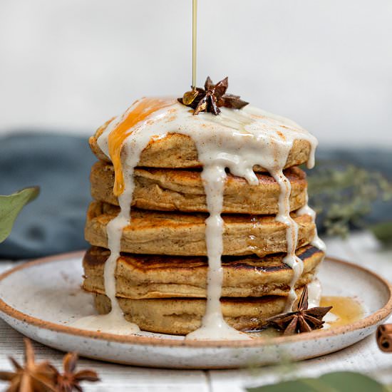 Vegan Chai Vanilla Pancakes