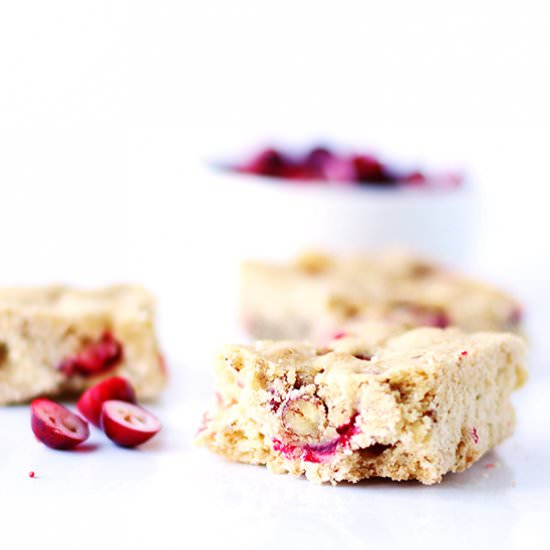 Cranberry Pecan Cookie Bars