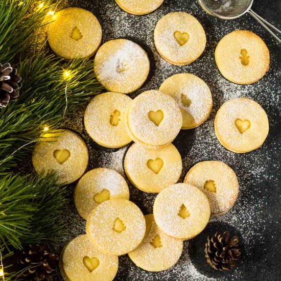 Lemon Linzer Cookies