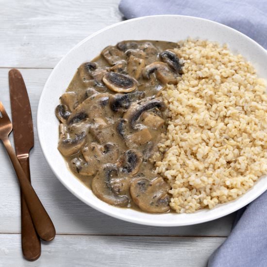 Vegan Mushroom stroganoff