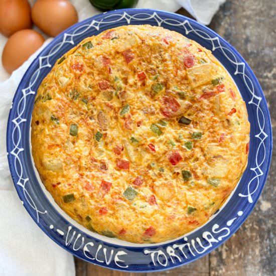 Tortilla Payesa from Girona Spain