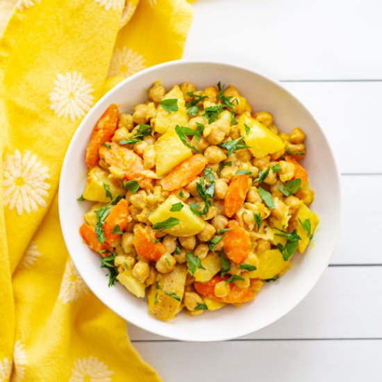 Chickpea Stew with Coconut Milk