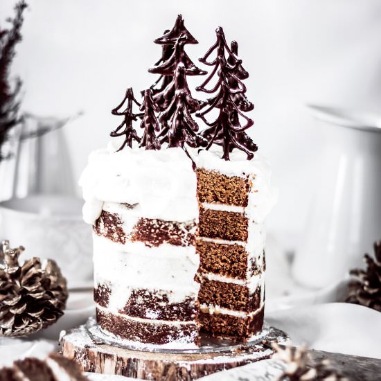 Gingerbread layer cake