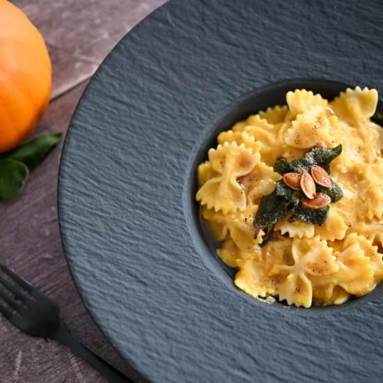 Pumpkin Cream Pasta with Sage