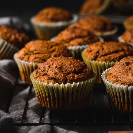 Healthy Vegan Pumpkin Muffins