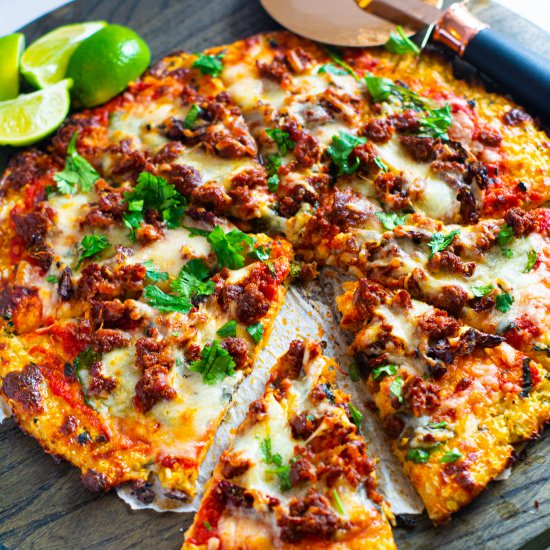 Chorizo Lime Pizza | Keto