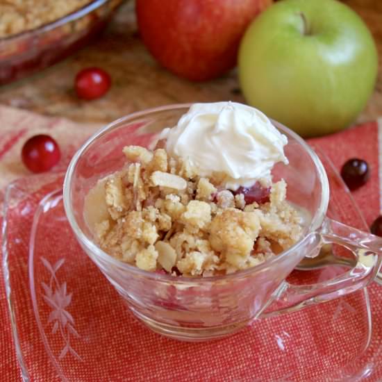 apple cranberry crisp