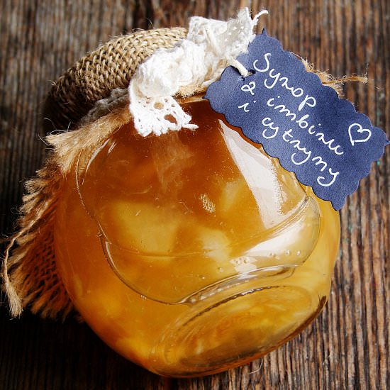 lemon syrup with ginger
