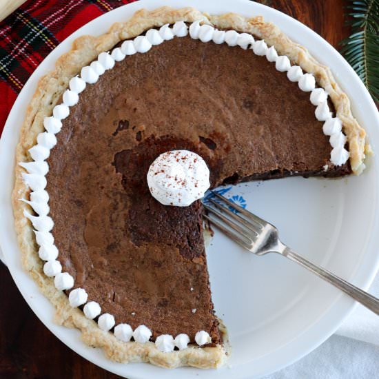 Ancho Chile Fudge Pie