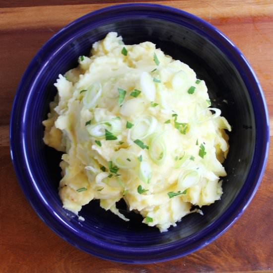 Irish Colcannon with Cabbage and Le