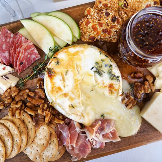 Garlic Herb Baked Brie