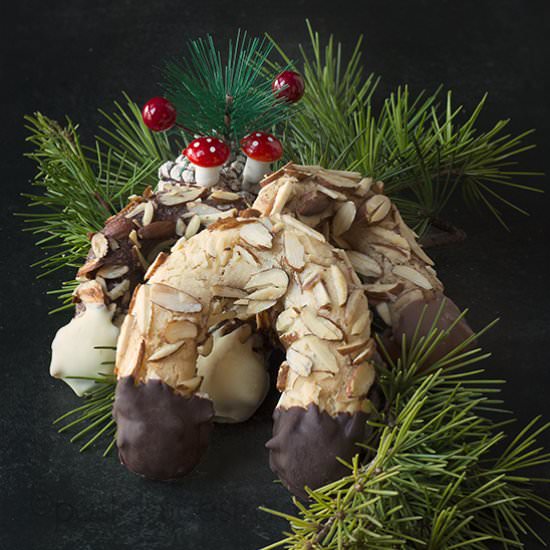 German Almond Crescents