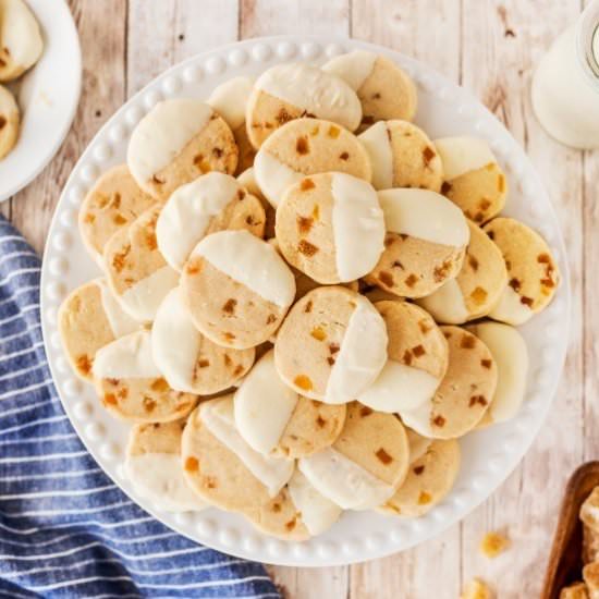 White Chocolate Ginger Shortbread