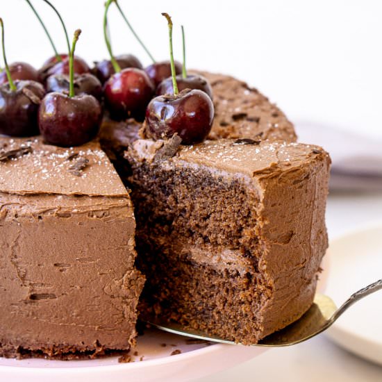 Chocolate & Cherry Cake