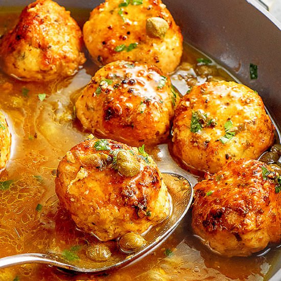 Chicken Piccata Meatballs